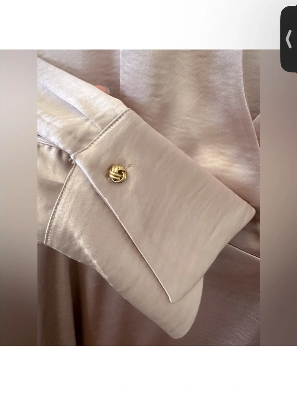 Donna Karan Taupe Wrap Midi Dress - Picture 6 of 7